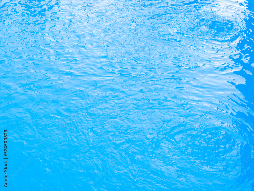 Aufkleber blue ripped water in swimming pool. abstract water swimming pool texture and surface water on pool a