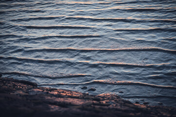 Wellenschlag im Wasser - Nordsee