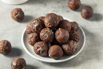 Homemade Glazed Chocolate Donut Holes