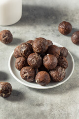 Homemade Glazed Chocolate Donut Holes