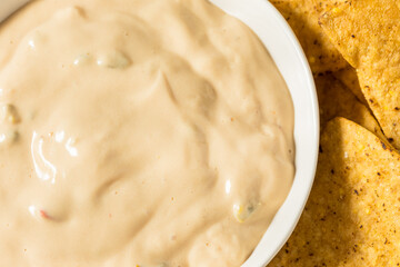 Homemade Creamy White Queso Dip
