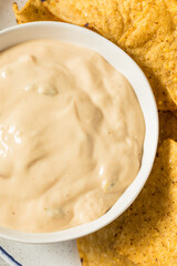 Homemade Creamy White Queso Dip