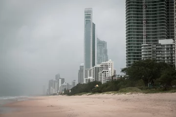 Fotobehang Wild stoms lashing the Gold Coast during a wet La Nina season © Zstock