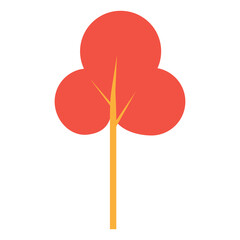 flat tree icon