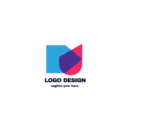 simple and modern design concept. logo for company vector file eps 10 logo with simple and gradient color template