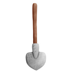 shovel isolated on white