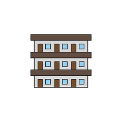 apartment vector for website symbol icon presentation