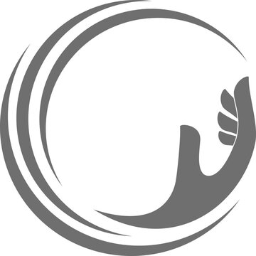 Hand. Massage, Heilpraktiker, Orthopädie, Helfer, Logo