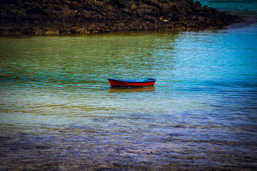 Fototapeta premium boat on the sea