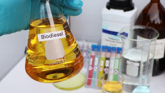 Biodiesel , a chemical used in laboratory or industry and flammable