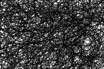 Abstract, line patterns on a white background.