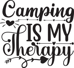 Camping svg design cut files