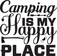 Camping svg design cut files