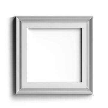 Picture frame with square ratio 1:1. PNG format - transparent background and inside the frame