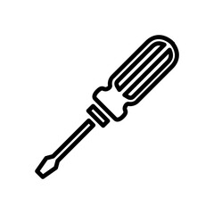 screwdriver icon vector illustration logo template for many purpose. Isolated on white background.