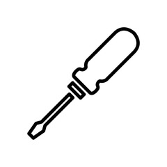 screwdriver icon vector illustration logo template for many purpose. Isolated on white background.