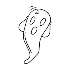 ghost in doodle style