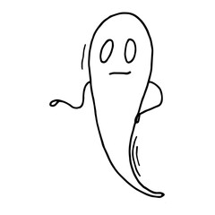 ghost in doodle style