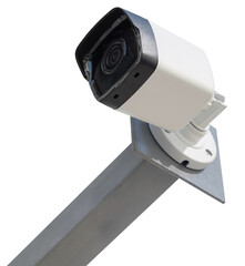 Spherical IP security cameras on white