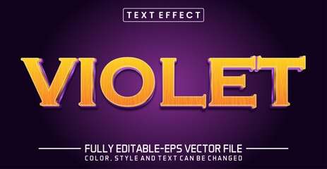 Violet Editable text style effect