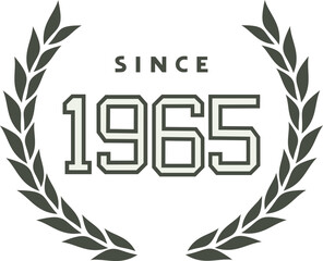 Since 1965 emblem