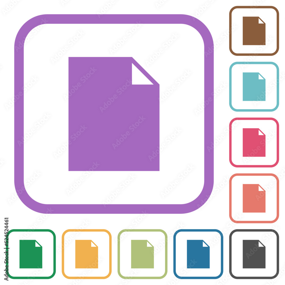 Poster empty document sheet solid simple icons