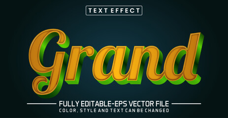 Grand Editable text style effect