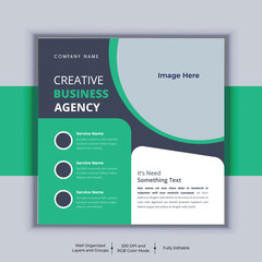 Professional business social media post square banner design. Modern layout vector template. Digital marketing agency banner design.
