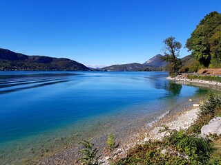 Fototapeta na wymiar Le Lac d'Annecy, Haute-Savoie 