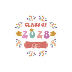 Class of SVG BUNDLE, retro groovy vintage class of svg, Seniors SVG png, Graduation class of svg png, first day of school, Back to School