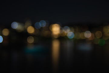 Bokeh Nocturno: Mureta da Urca - RIo de Janeiro, Brasil