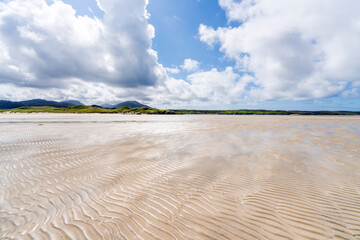 Ardriol beach in Uig Bay on Isle of Lewis, Scotland, UK