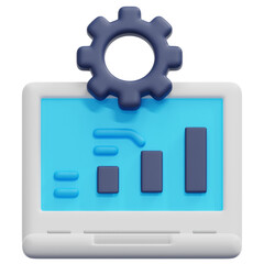laptop 3d render icon illustration
