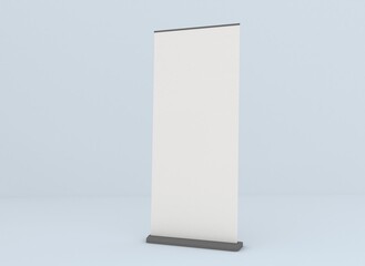 Business Roll Up Set. Stand Design. Banner Template. 3d rendering.