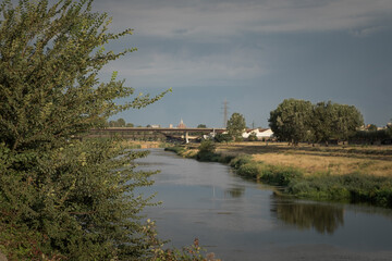The placid waters of Arno river