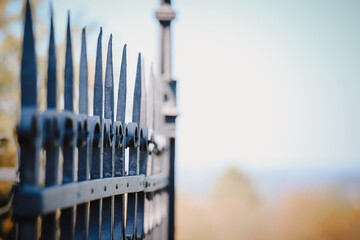 close up of a gate