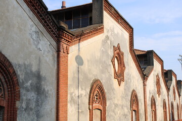 Image of the industrial village of "Crespi d'Adda", Lombardy, Italy