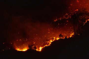 Feu de For&ecirc;t de Voreppe et La Buisse en Is&egrave;re (Massif de la Chartreuse)