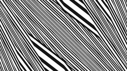 
striped background. Raster geometric ornament. black and white stripes. monochrome ornamental background. design for decor,print.background in 4k format  3840 х 2160.