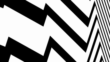 striped background. Raster geometric ornament. black and white stripes. monochrome ornamental background. design for decor,print.background in 4k format  3840 х 2160.