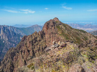 Fototapeta na wymiar Korsika - hohe Berge (2. Etappe des GR20)