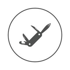 Camping pocket swiss knife icon | Circle version icon |