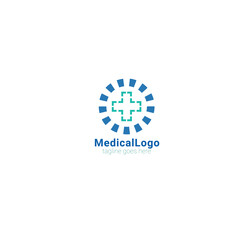 Medical pharmacy logo design template.- vector illustrator