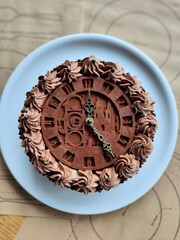 chocolate cake on a plate