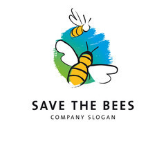 Save the bees Illustration