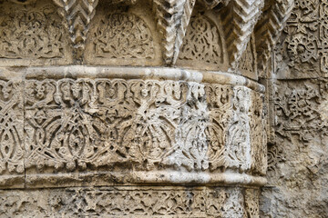 Twin minarets madrasah in Sivas city - Sivas is a tourist magnet city of modern Turkey with many historical monumental remains.
