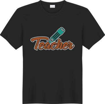 Techer T Shirt Design Concept