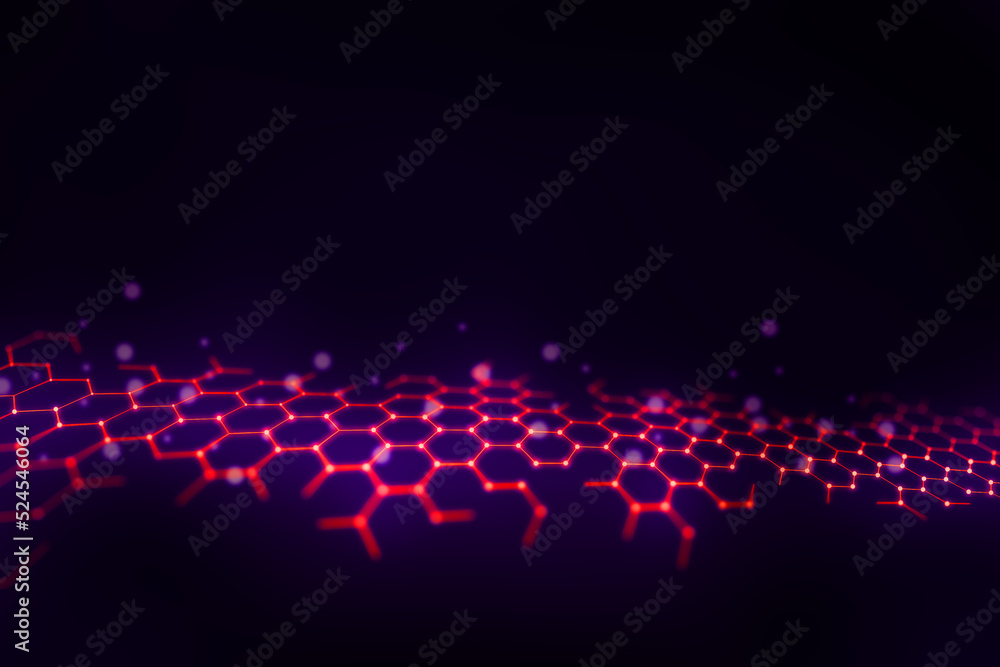 Poster cyber big data flow. blockchain data fields. network line connect stream. concept of ai technology, 