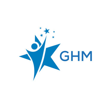 GHM Letter logo white background .GHM Business finance logo design vector image in illustrator .GHM letter logo design for entrepreneur and business.
