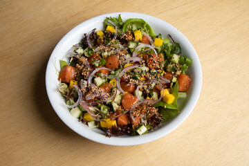 salad with vegetables